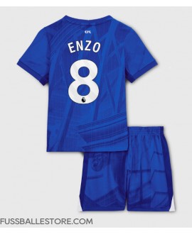 Günstige Chelsea Enzo Fernandez #8 Heimtrikotsatz Kinder 2025-26 Kurzarm (+ Kurze Hosen)